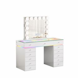 White Vanity Set