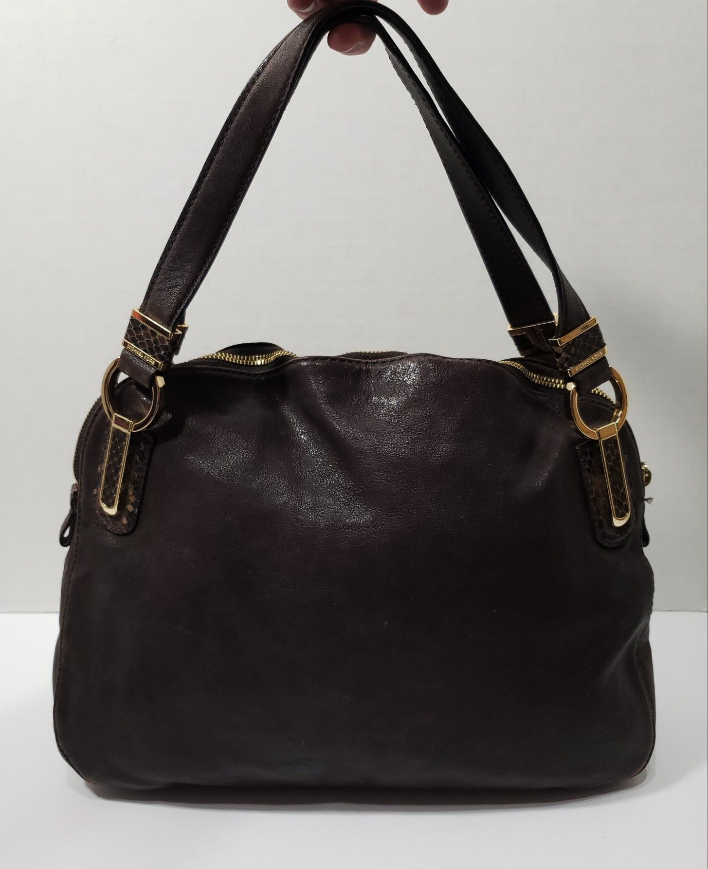 Michael Kors Leather Python Snakeskin Purse