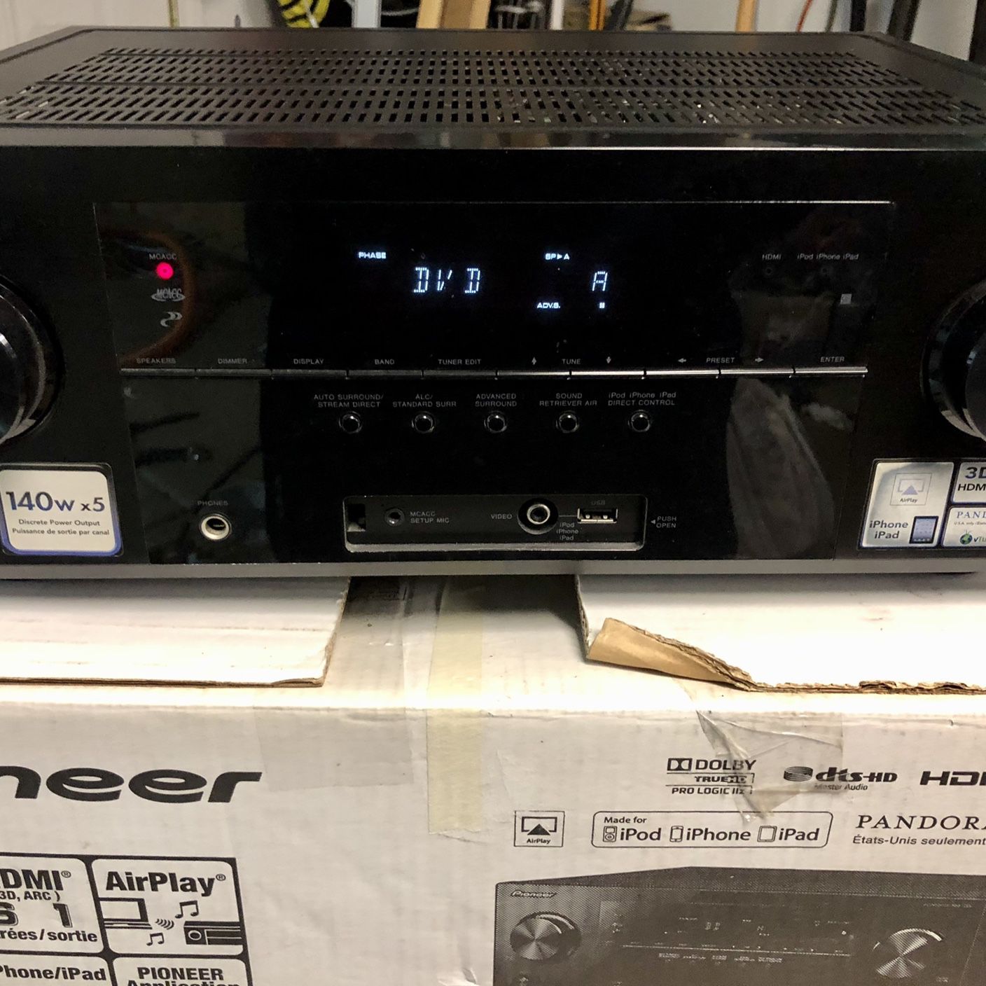 Pioneer Home Theater Receiver W/ Remote