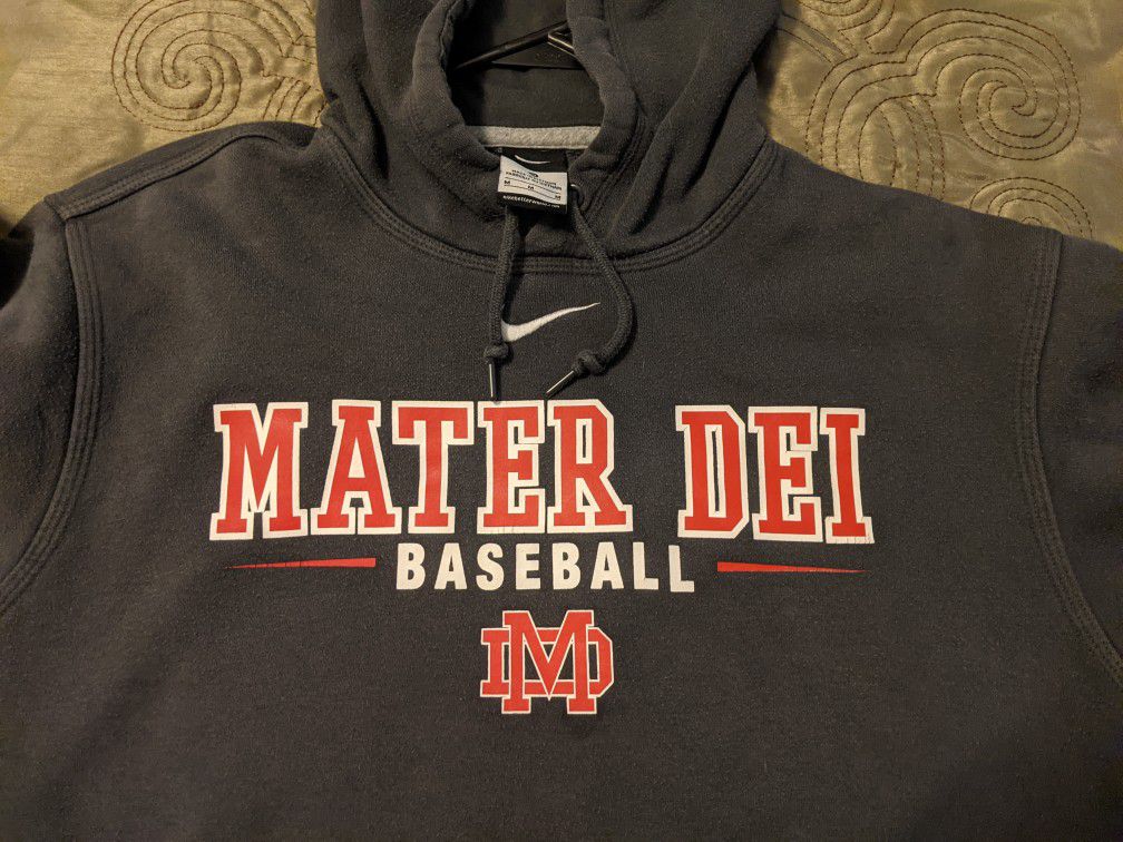 Mater Dei Hooded Adult Medium Baseball Sweatshirt