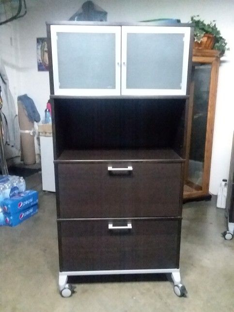 EXCELLENT FILE CABINET IN ESPRESSO COLOR