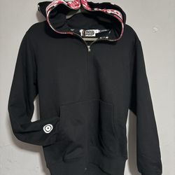 Blk/pink Double Hoodie Bape Sweater 