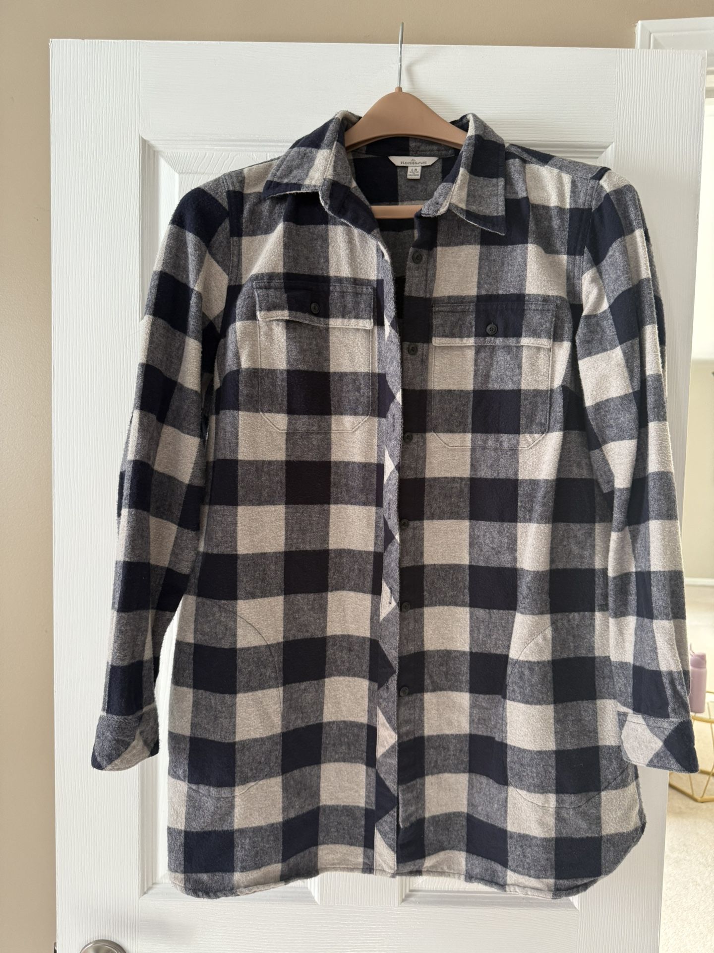 LL Bean Women's Signature Chamois Tunic Flannel