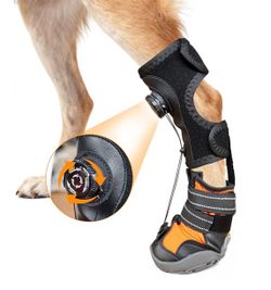 YAQUHO No Knuckling Brace for Dogs - Drop Foot Support with Adjustable Reel, Corrective Outdoor Pet Shoes - Helps Lift Toes for Nerve Conditions, Arth