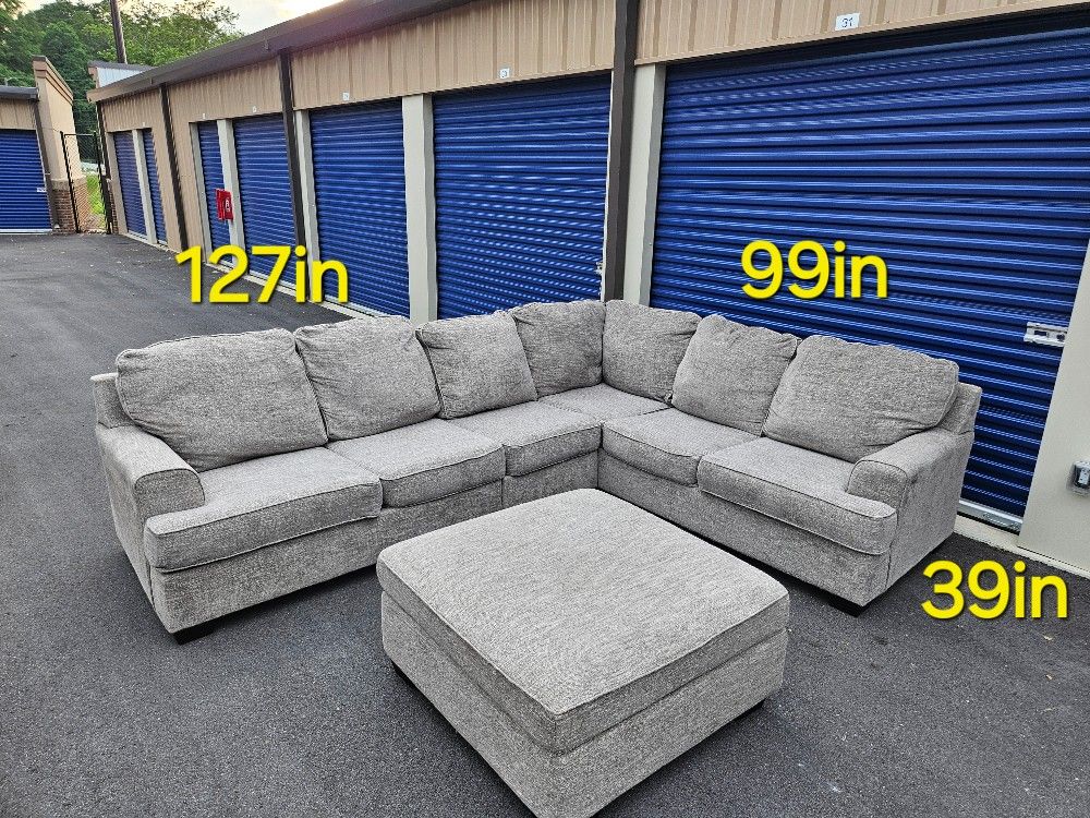 FREE DELIVERY Couch Sofa Sectional Storage Ottoman 4 Piece