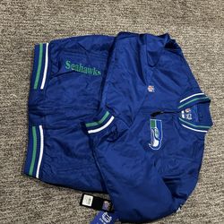 Seahawks Throwback Style Bomber Jacket