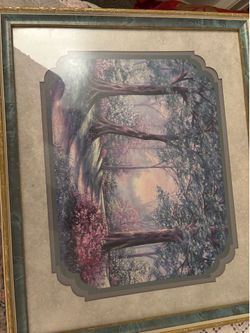Lovers Lane Lithograph