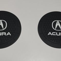 Set Of 2 New  Acura Holder Max Pad Silicone Coasters