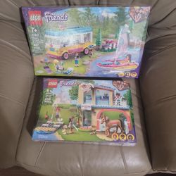 Two FRIENDS  LEGOS Compleeted With Box And Manual