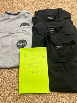 😀Bundle of 5 Boys Shirts Mixed Sizes