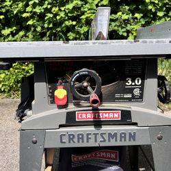 10” Craftsman Table Saw 