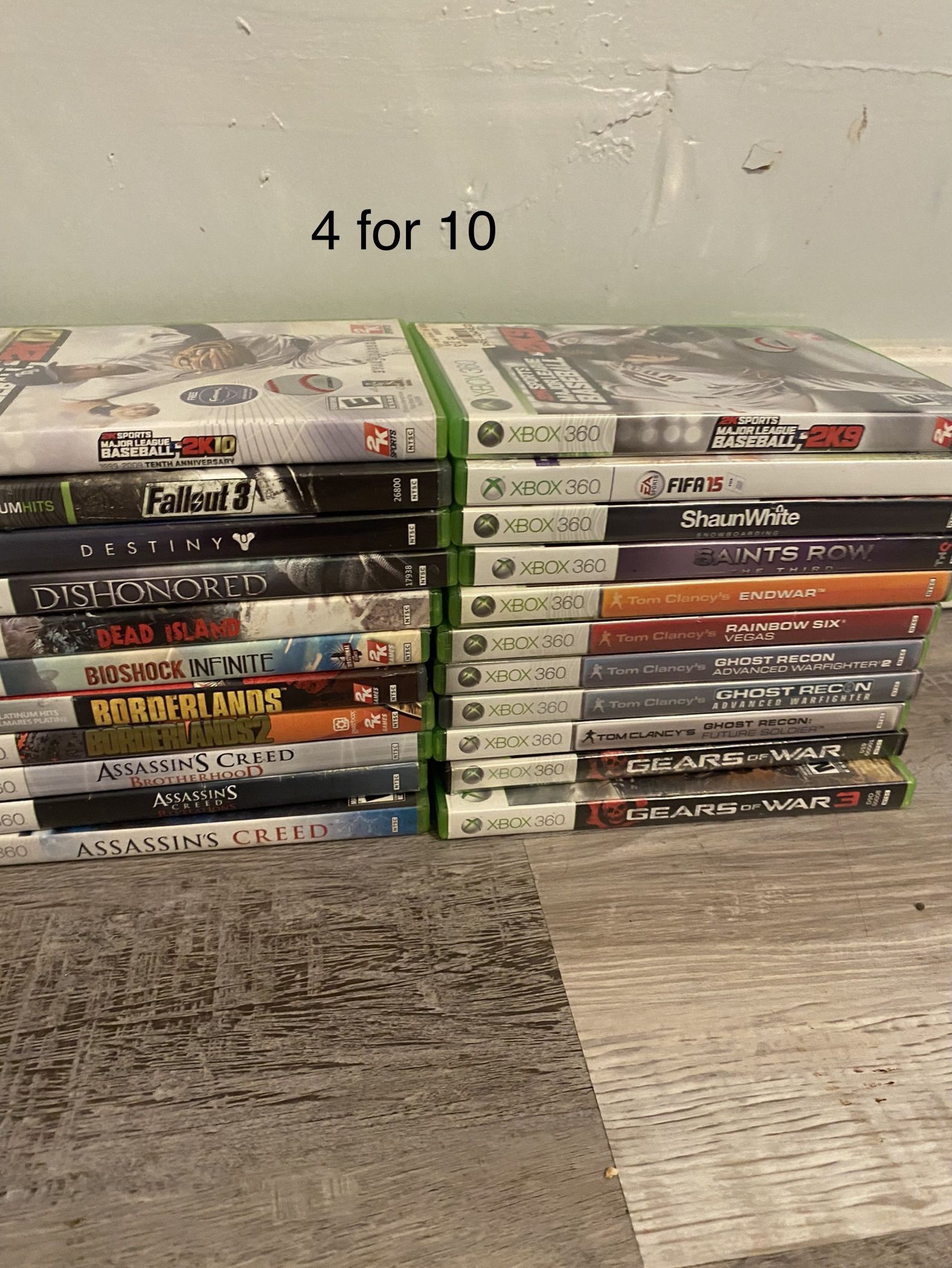 Xbox 360 Games Bundle. Buyers Choice 4 For 10
