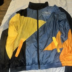 2017 Vintage Men’s Multicolor Windbreaker Jacket