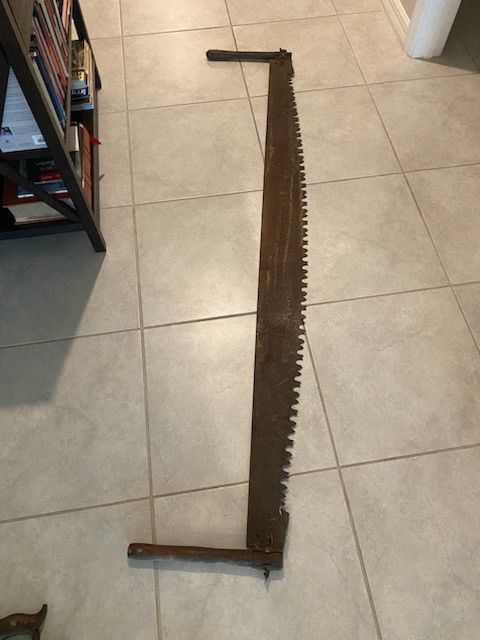 Antique 2 Person Saw