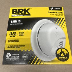 BRK Smoke Alarm  10 years battery 