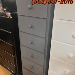 Grey Daisy Five Drawer Dresser Chest Pinewood New Comoda 