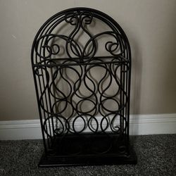  Vintage Cast Iron Wine Rack 