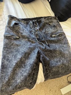 Acid Wash Flare Jeans