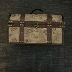 antique wooden trunk