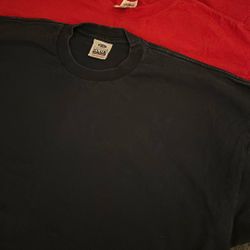 2 Red Shaka Shirts And 1 Navy Blue Pro Club