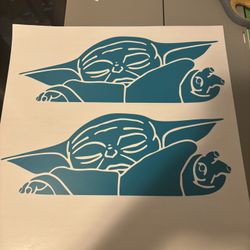 Baby Yoda decal sticker