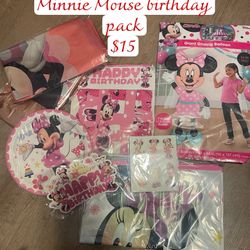 Minnie Mouse Birthday Pack 