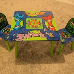 Ninja Turtle Table And Chairs 