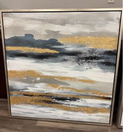 39.5 in by 39.5 in Abstract Artwork (OBO)
