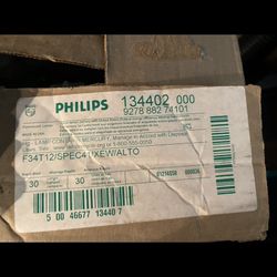 Box Of Fluorescent,  4 Foot Bulbs