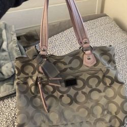 Coach Purse (silver&pink)