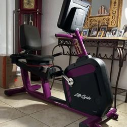 Life Fitness Integrity Recumbent Bike Series Purple