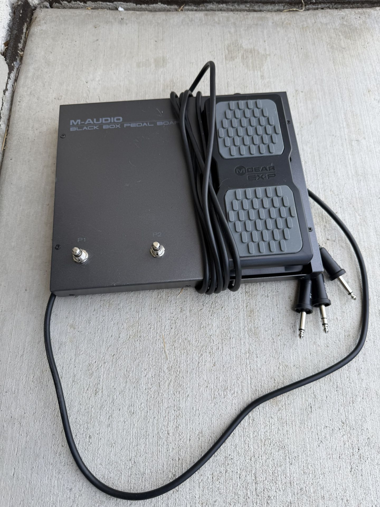 M-gear black box pedal board foot controller.