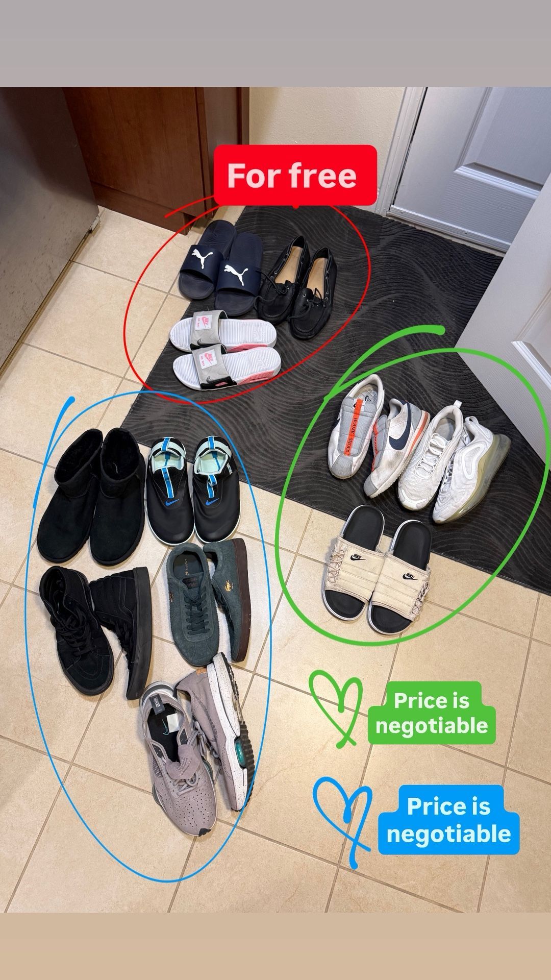 Free shoes + brand shoes (make offer)