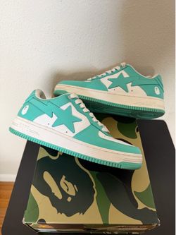 Bapesta Low Teal Size 8 100% Authentic