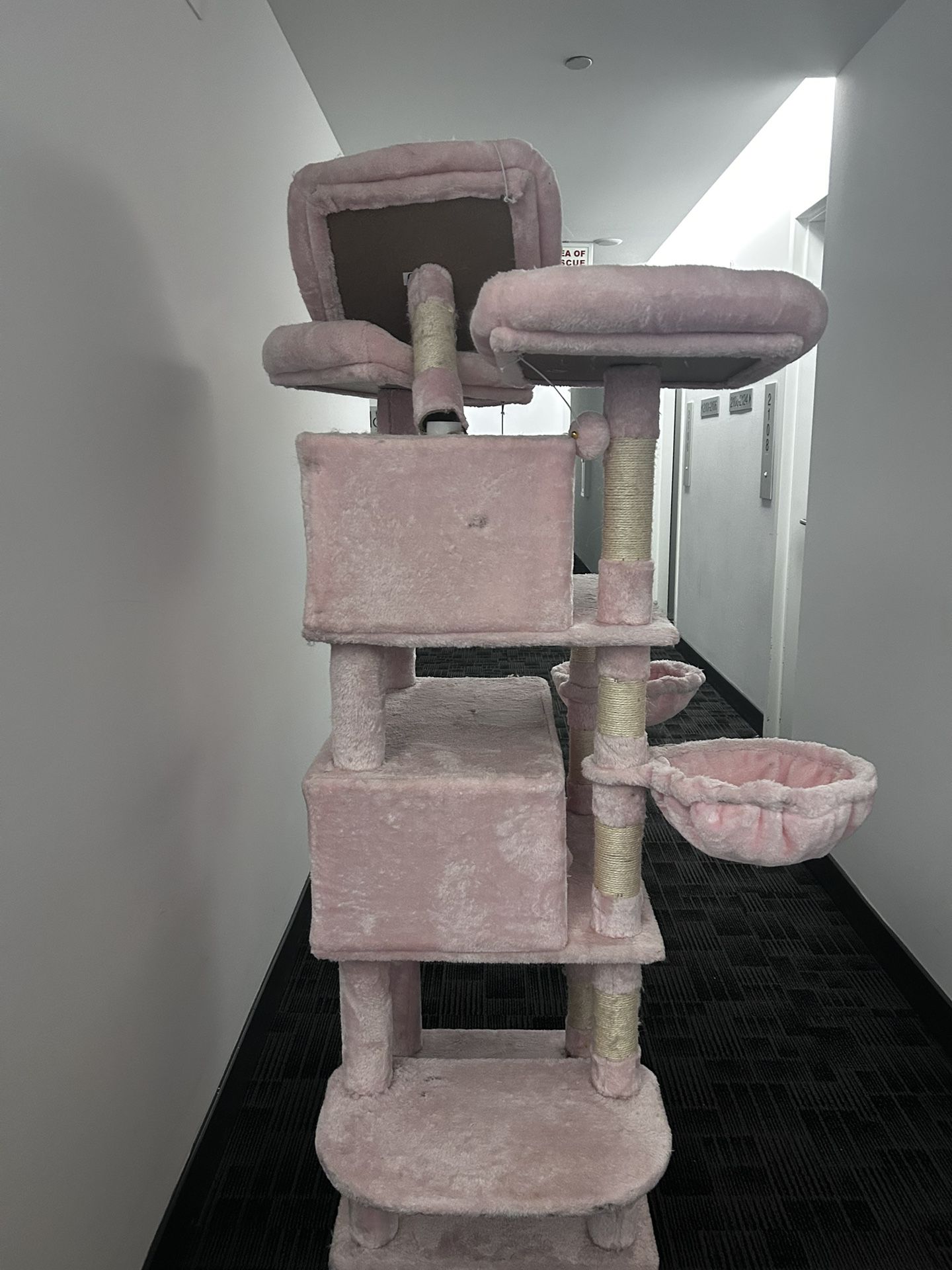 Pink Cat Tree House