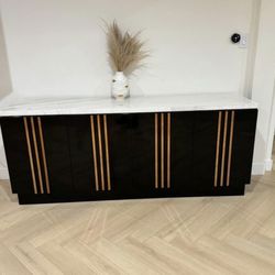 ENTRY TABLE - CONSOLE - BLACK & GOLD - LUXURY 🤍♥️💛