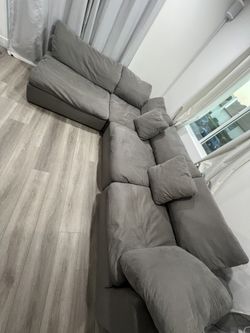 Dream Grey Cloud  4 Piece Modular Sofa 