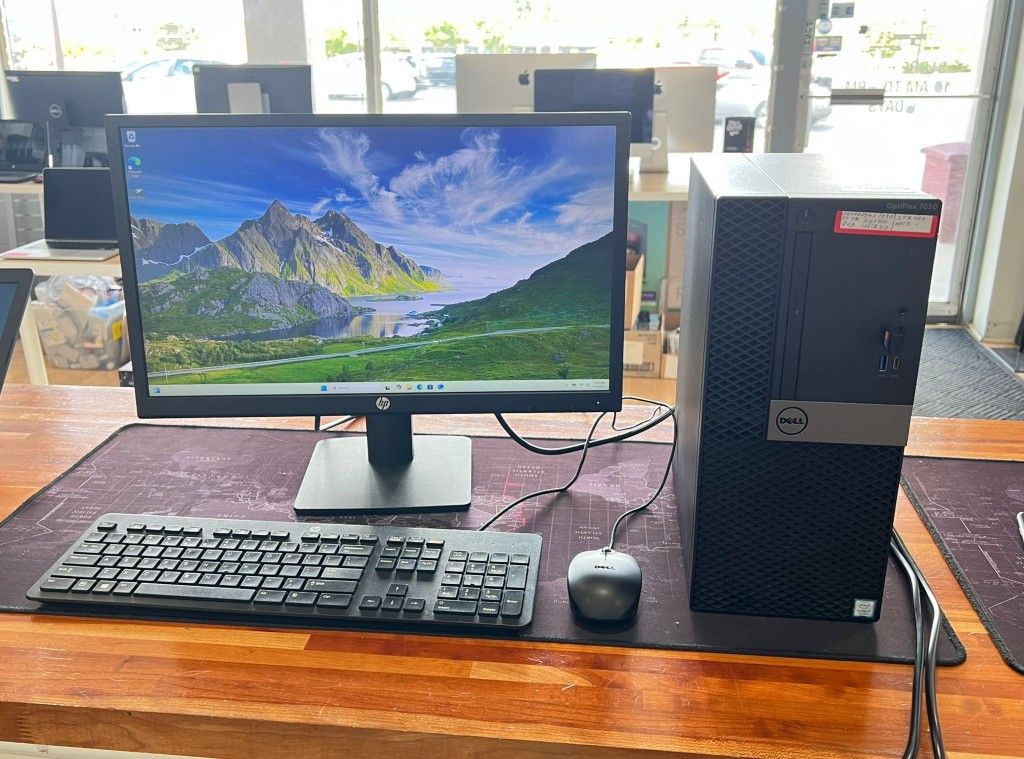 DELL OPTIPLEX Intel Core i7-7700 3.60Ghz 8GB 2TB + 128GB SSD Windows 11 Pro