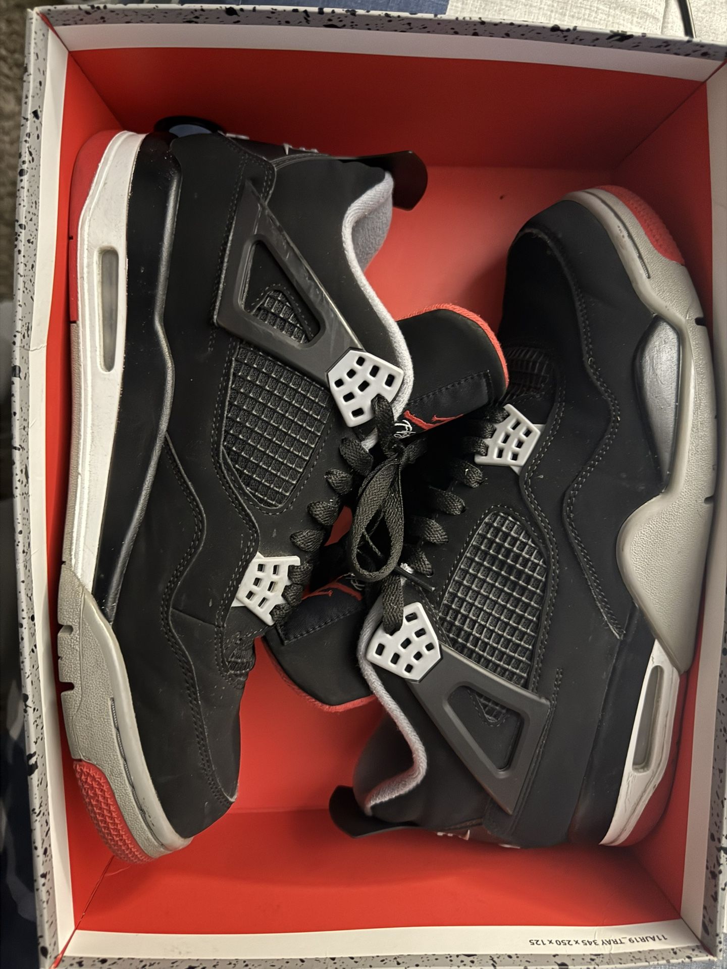 Air Jordan Retro Bred 4s Size 11.5