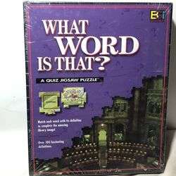Vintage Jigsaw - What Word is That? A Quiz Jigsaw Puzzle Game 1997 SEALED