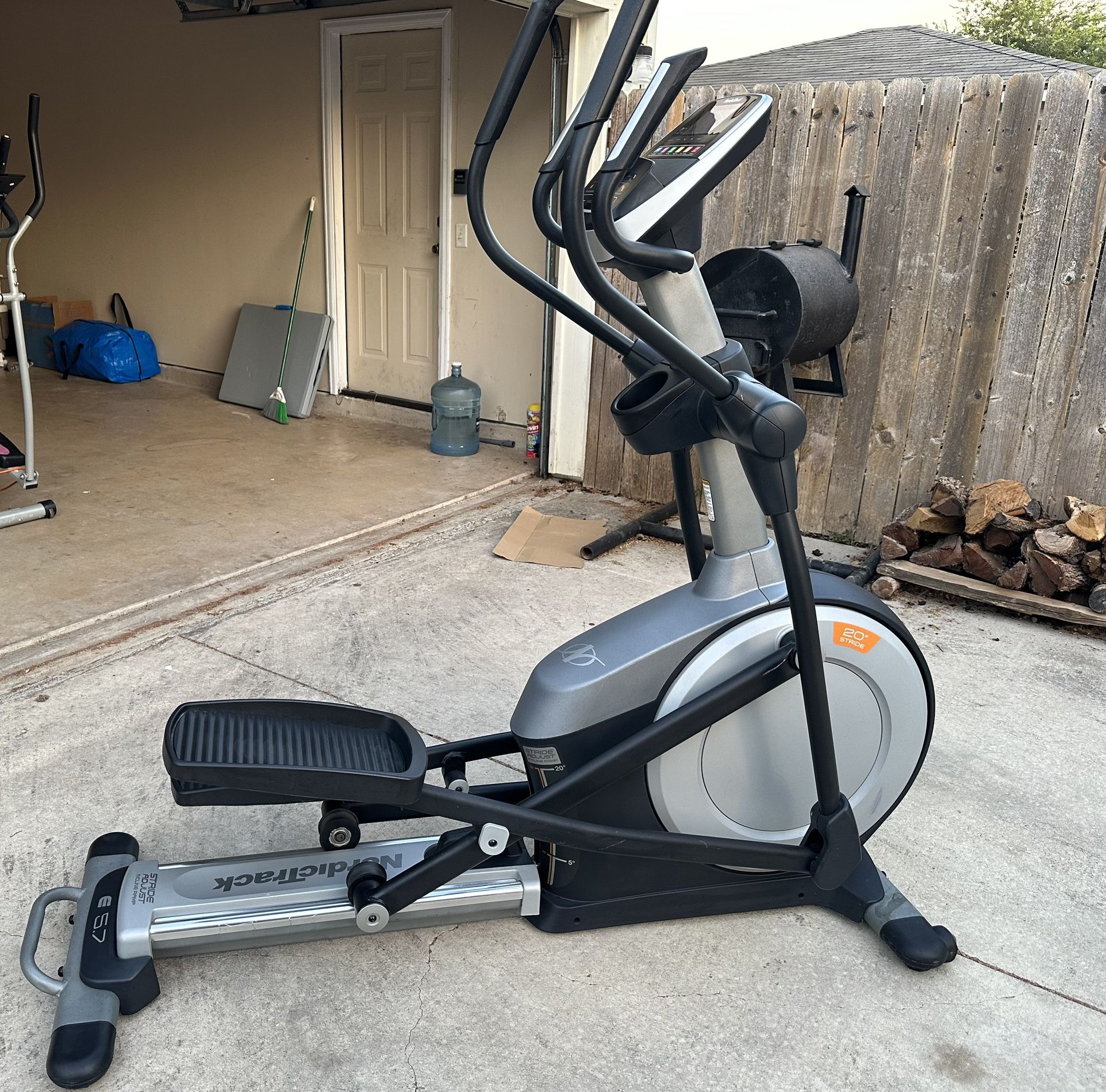 The NordicTrack E5.7 Elliptical with Adjustable Stride and Incline Ramp