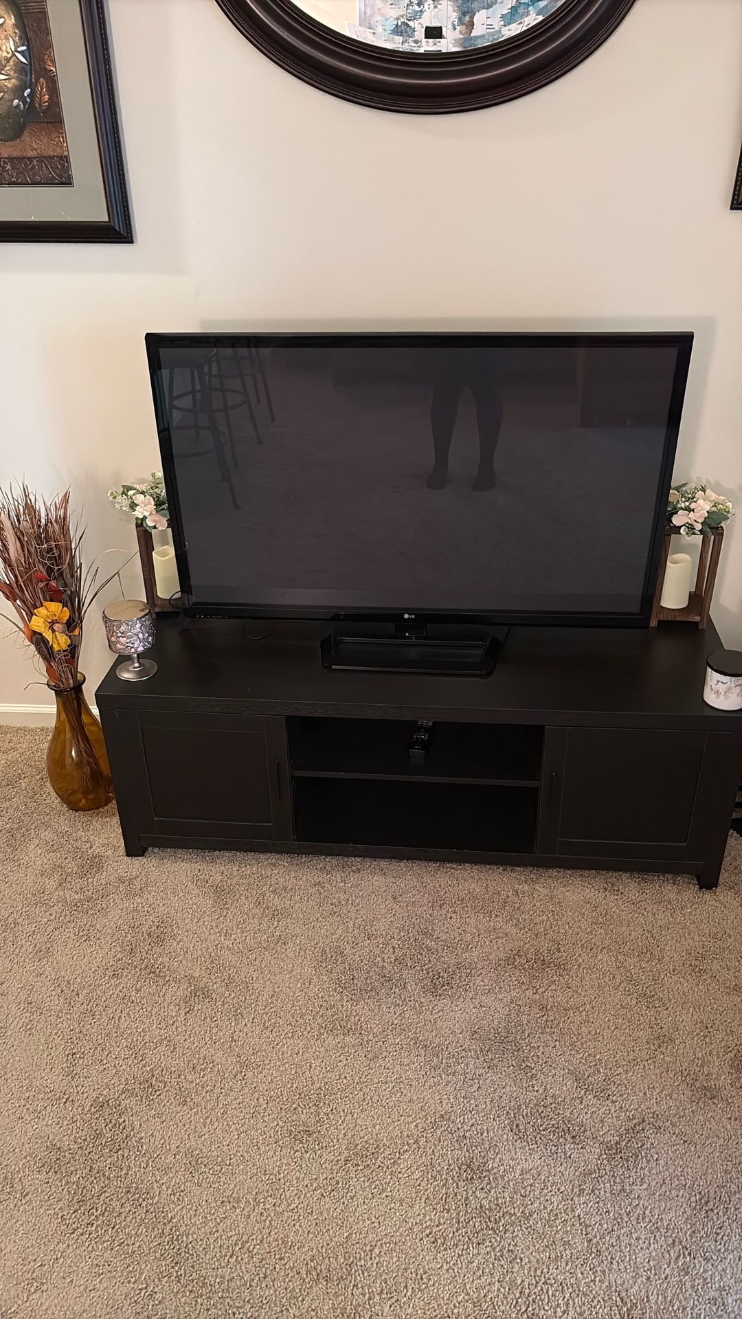 50 Inch LG TV and Stand 