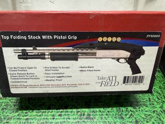 ATI Top Folding Shotgun Stock w/ Pistol Grip – Fits Mossberg, Remington, Maverick & Winchester