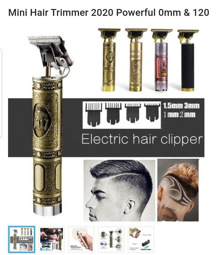 Mini Hair Trimmer 2020 Powerful 0mm & 120 Minites Durable T-Outliner Skeleton Heavy Hitter Cordless Trimmer for Men