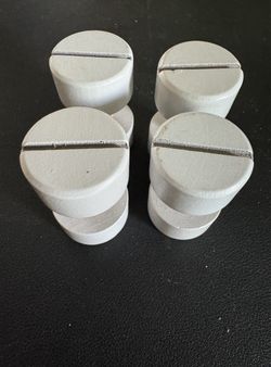 4 wooden screw in nuts. 2” Tall X 1” Wide Brand new. Great condition