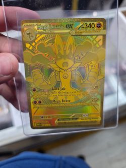Gold mega lucario ex