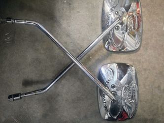 Harley Davidson mirrors Longers