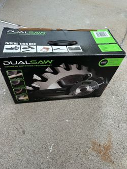 DualSaw CS450 Counter Rotating Circular Saw w/ Case & Original Box