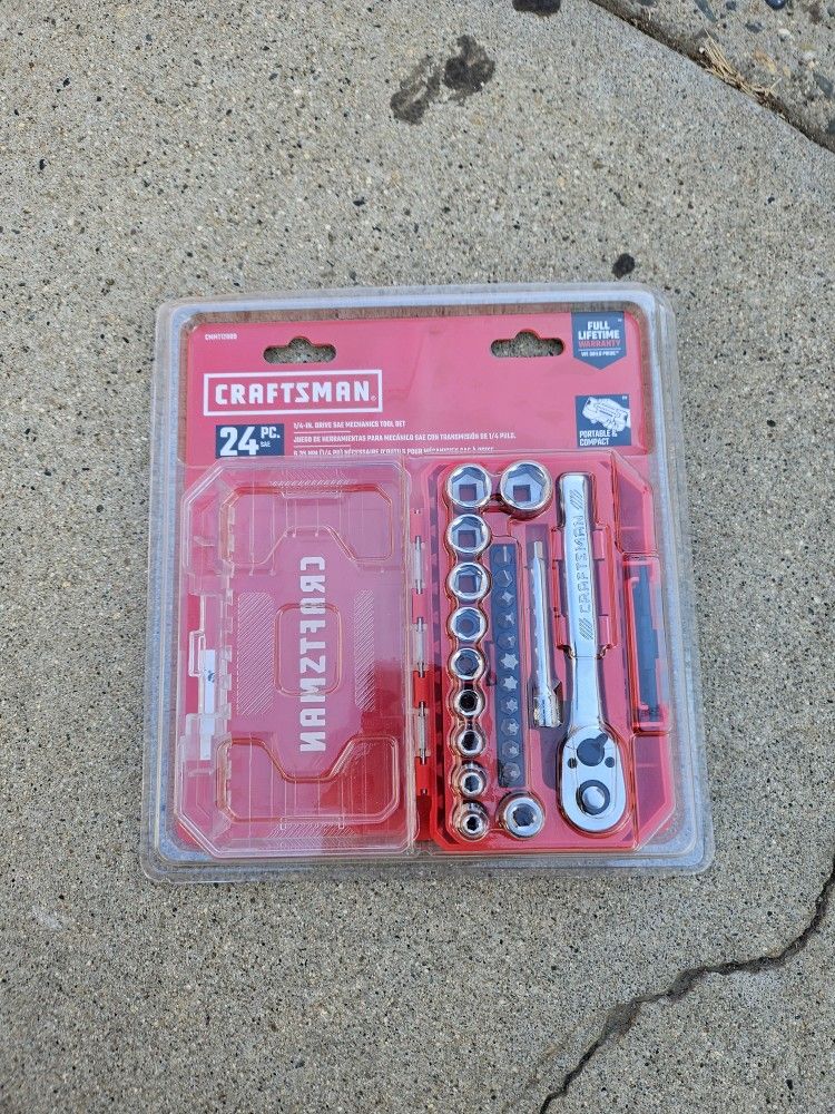 Craftsman 24pc. 1/4 Drive Metric Ratchet Set