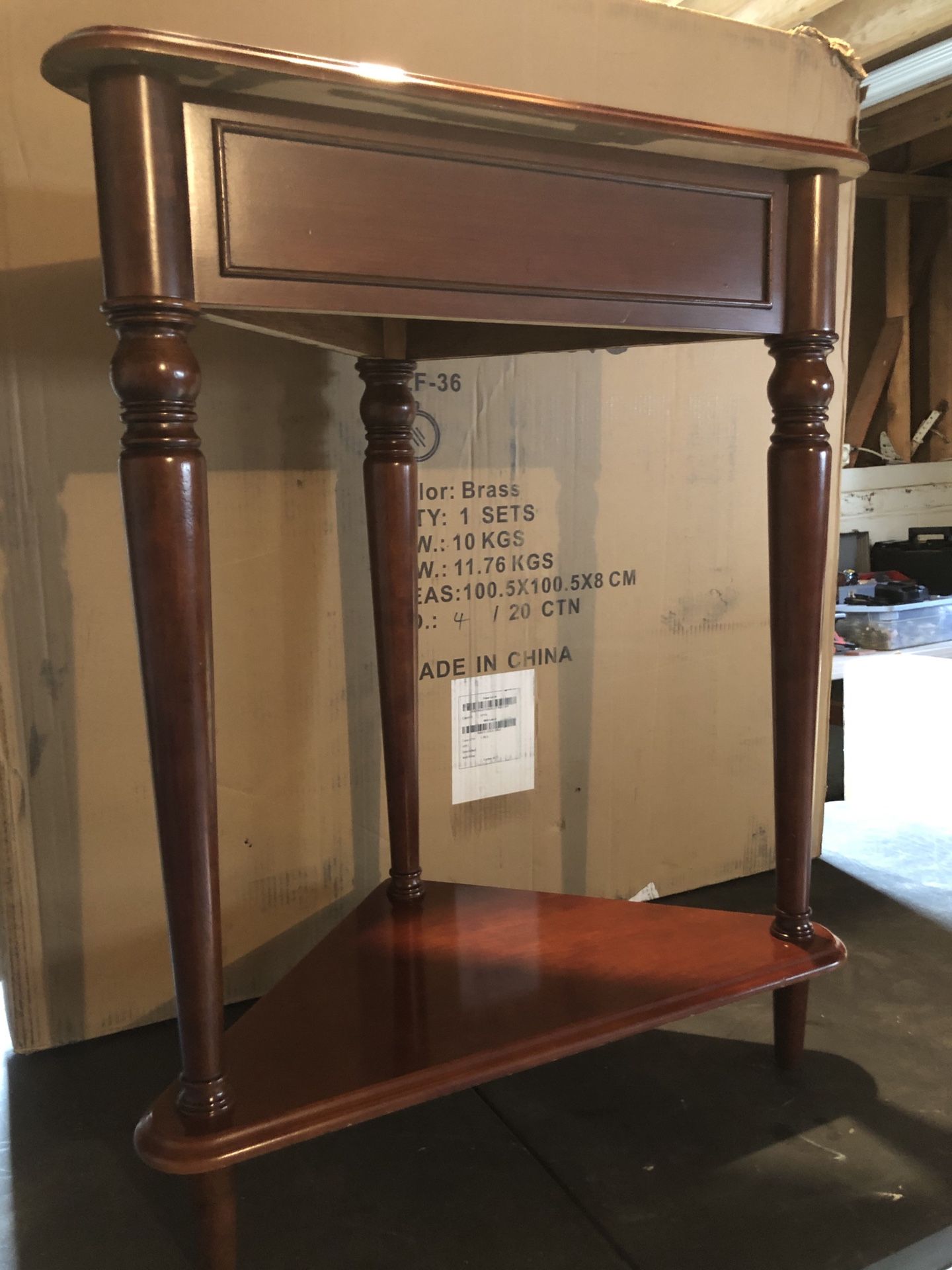 All wood Cherry Accent Table